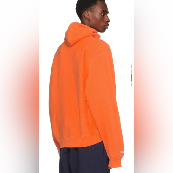 Heron Preston Orange Hoodie - Picture 4 of 10